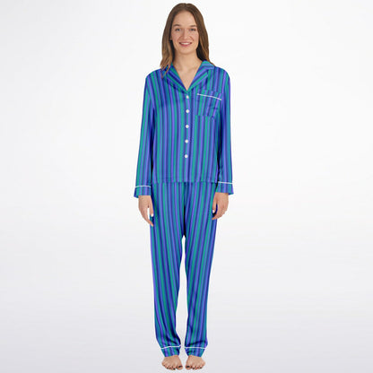 Retro Blue Stripes