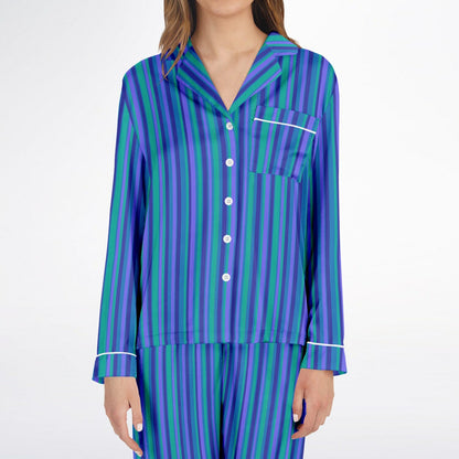 Retro Blue Stripes