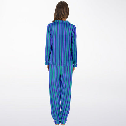 Retro Blue Stripes