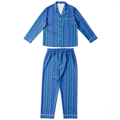 Retro Blue Stripes